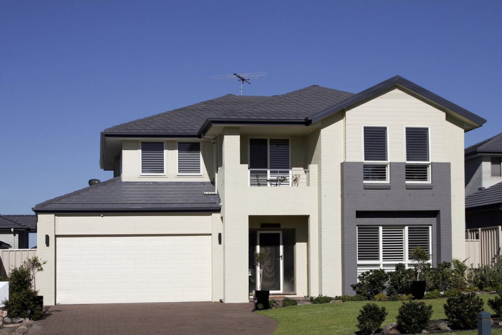 a house with garage